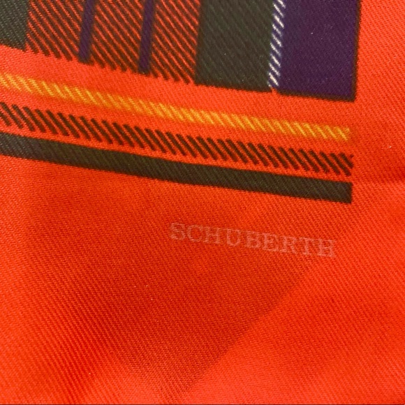 Emilio Schuberth silk plaid rectangular scarf, vintage couture - Picture 2 of 2